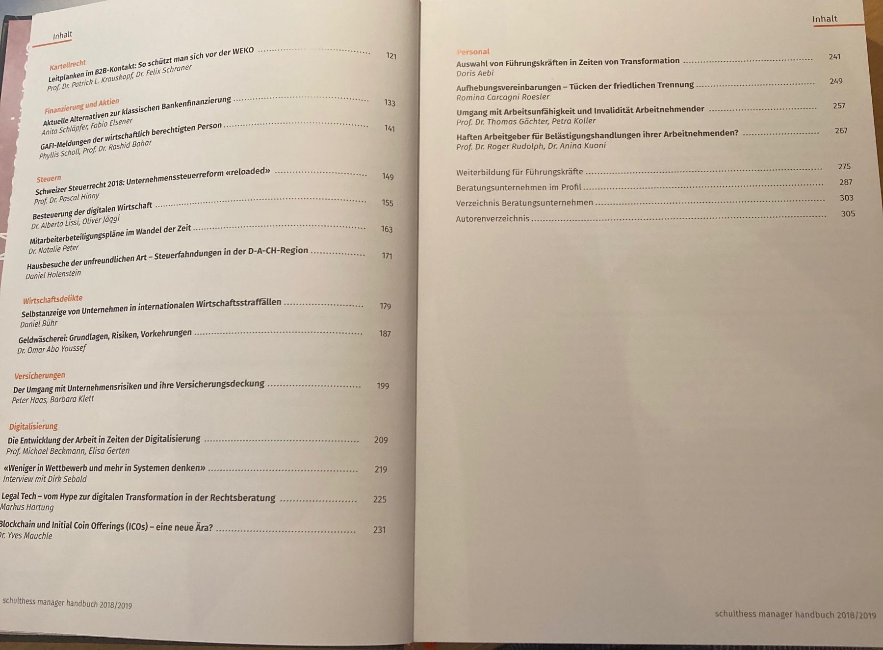 Libri: schulthess manager handbuch 2018/2019 – Usato da Hunzenschwil venduto da zibu88 2