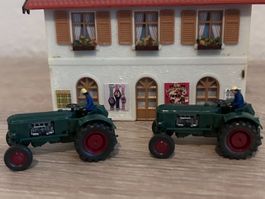 Wiking Deutz Traktor kieferngrün 2 Stück