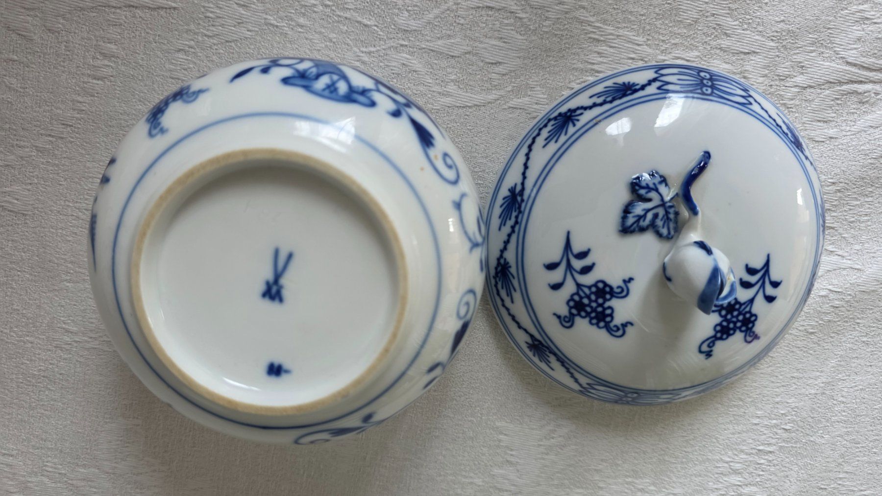 Zuccheriere: Meissen Zwiebelmuster Dose – Usato da Wittenbach venduto da rose_rosi 3