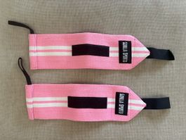 Gorilla Sports Handgelenkbandagen, neuwertig, Pink/Weiss