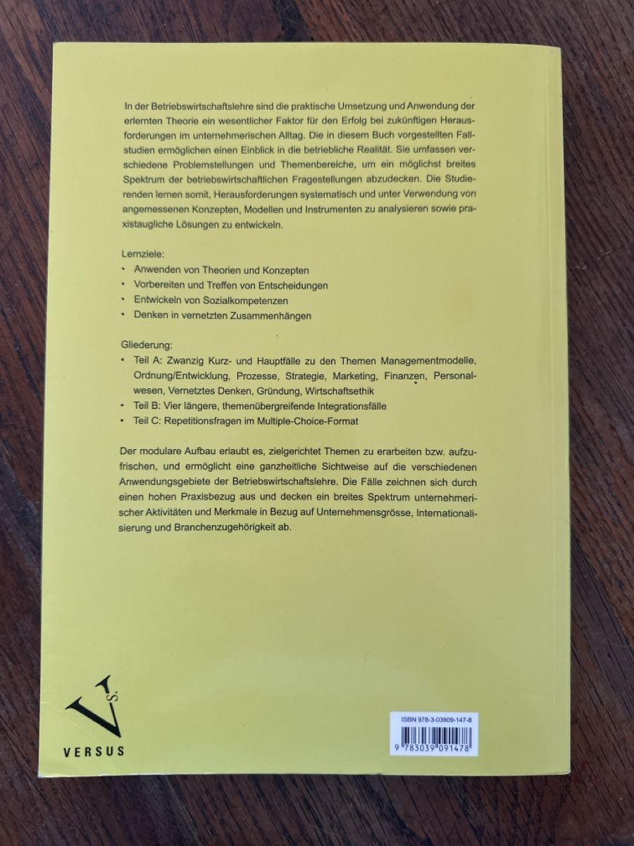 Libri: BWL Casebook – Usato da St. Gallen venduto da leanoluc 1