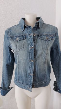 Gestreifte NILE Jeansjacke Gr. S