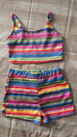 ​😍 Festival Style / Crop Top & Shorts - L - Ethno Boho Look