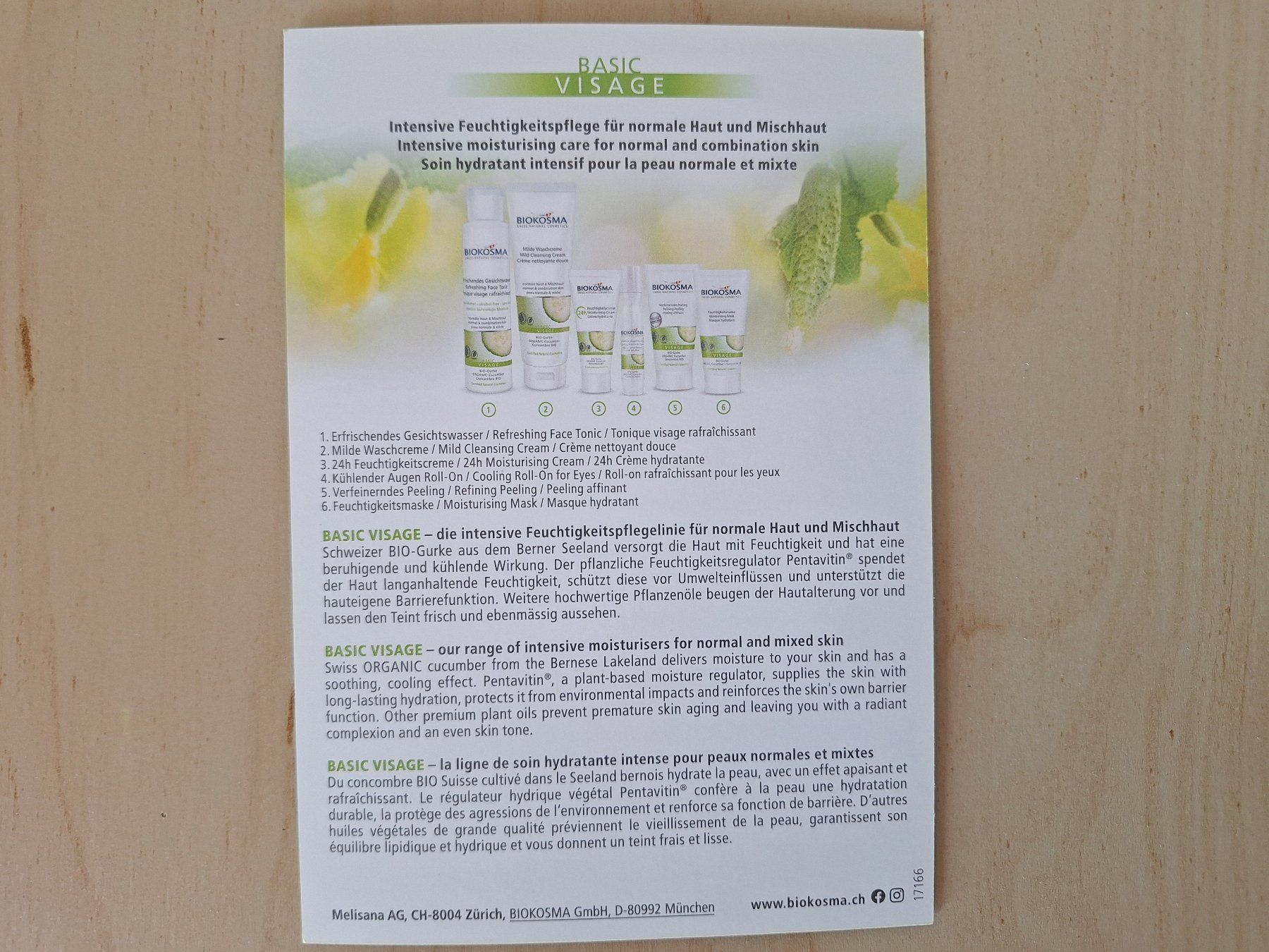 Gesichtspflege: BIOKOSMA BASIC Visage - Feuchtigkeitscreme 24h – Neu und originalverpackt aus Worb von geo_zbd8 1