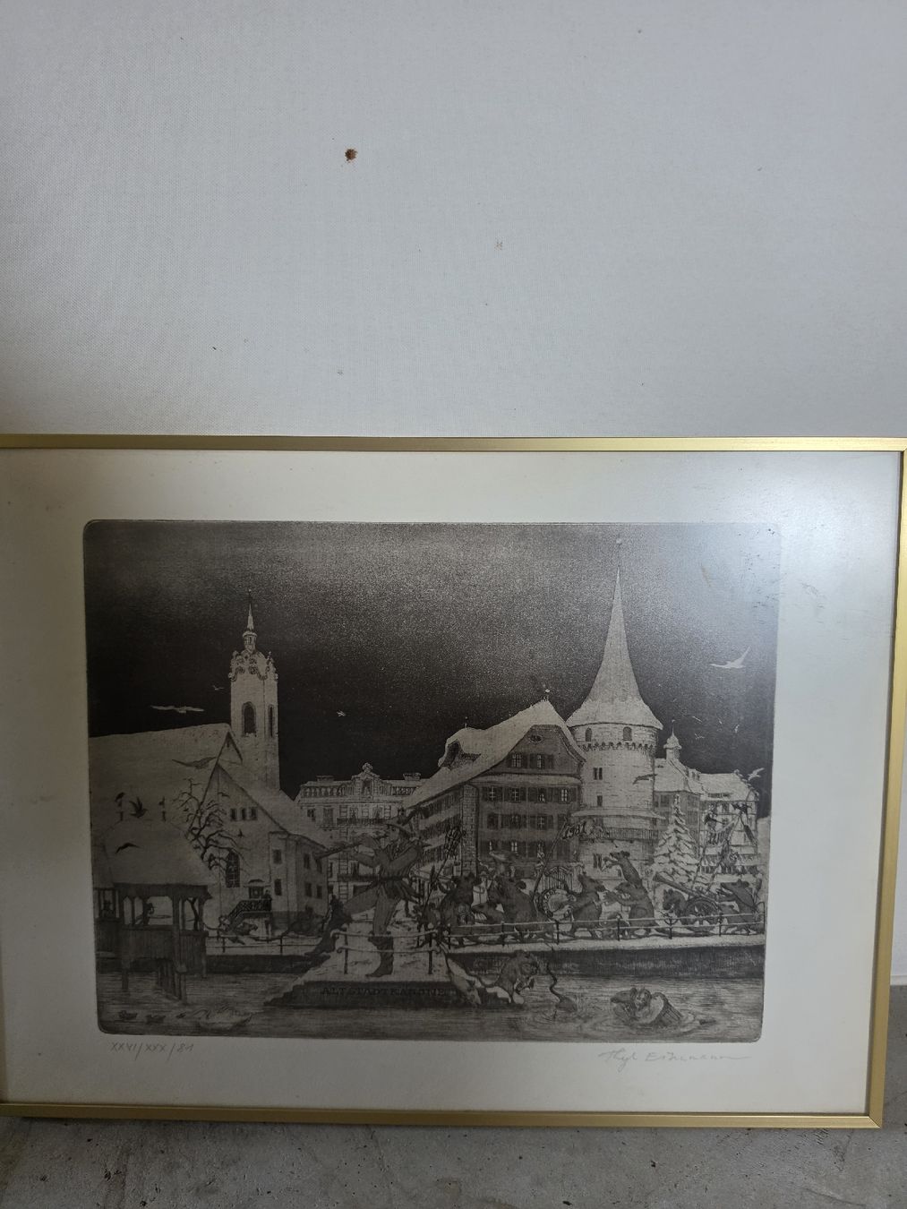 Posters & Illustrations: Thyl Eisenmann "Fasnacht in Bremgarten" | – D'occasion à Rain par gary777