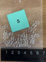 80 Ösen Silber farbig / für Modeschmuck