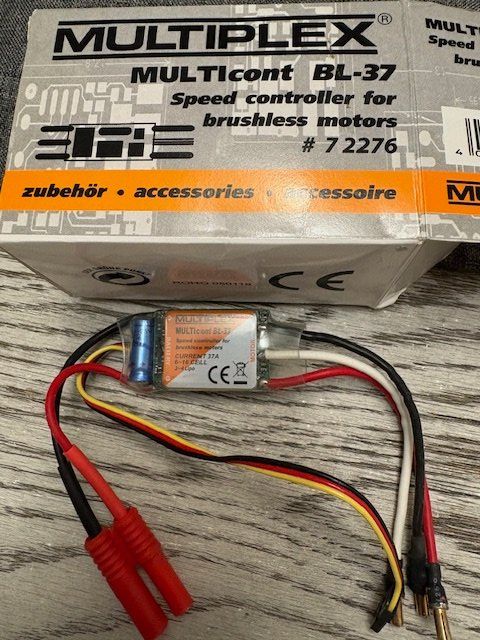 Multiplex Modellismo RC: Multiplex Multicont BL-37 Regler Brushless 37A – Nuovo e nell'imballaggio originale da Würenlingen venduto da Delfinli1