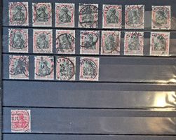 19 timbres - Deutsches Reich - 1905/22 - 40 pf. - Obl.