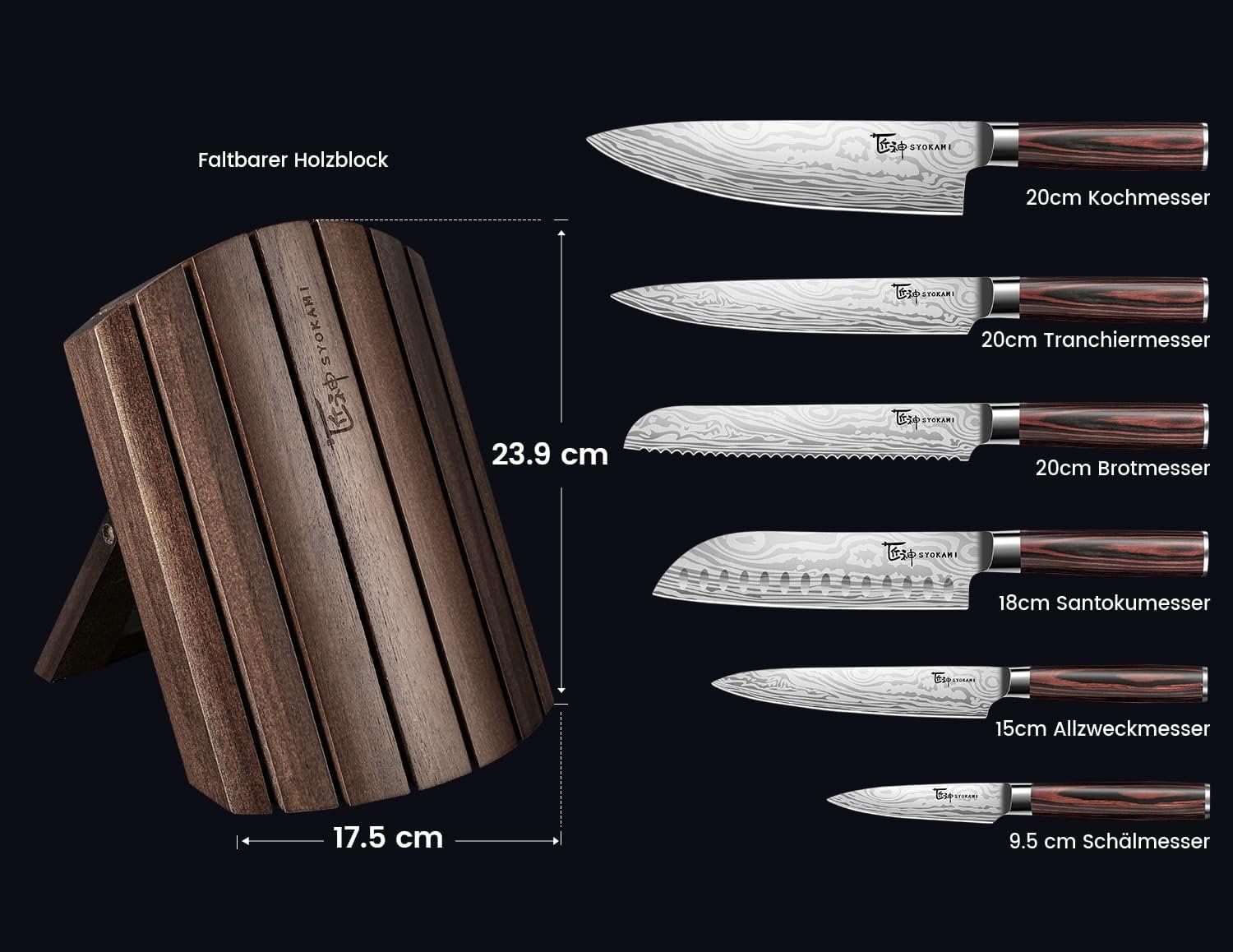 Coltelli: Küchenmesser Set 7-teilig Karbonstahl mit Magnetblock – Nuovo e nell'imballaggio originale da St. Gallen venduto da sch_zsz7 1