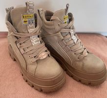 Buffalo ASPHA - Schnürstiefelette - beige Gr. 38