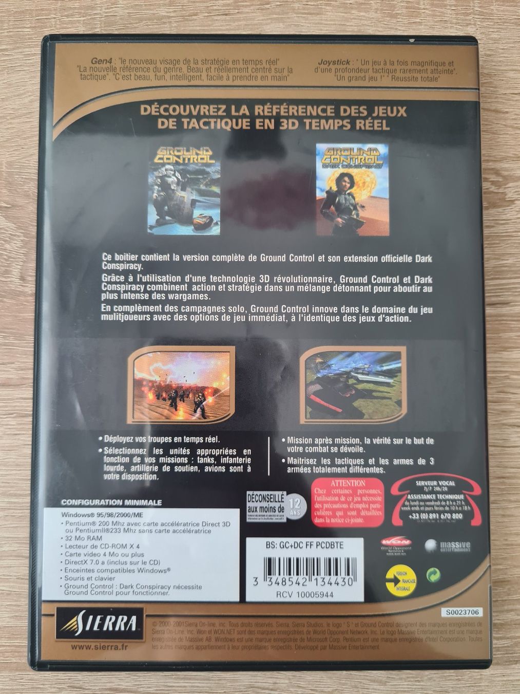 Giochi: Ground Control + Dark Conspiracy (French) (2 CD) - PC – Usato da Carouge GE venduto da Franllo 1