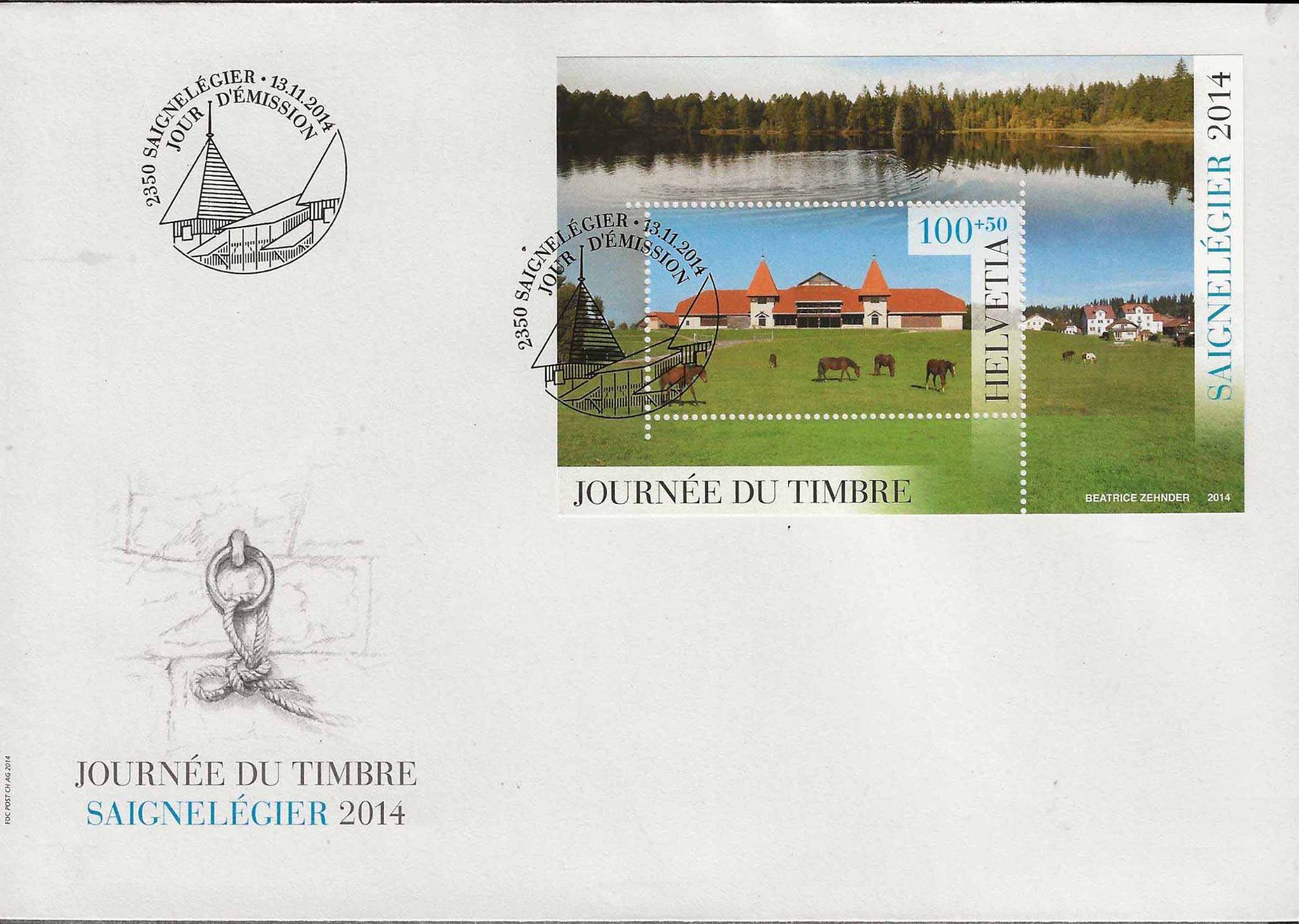 Tutti i francobolli: FW103 - FDC Saignelégier 2014 – Usato da Trélex venduto da Phil_Albert