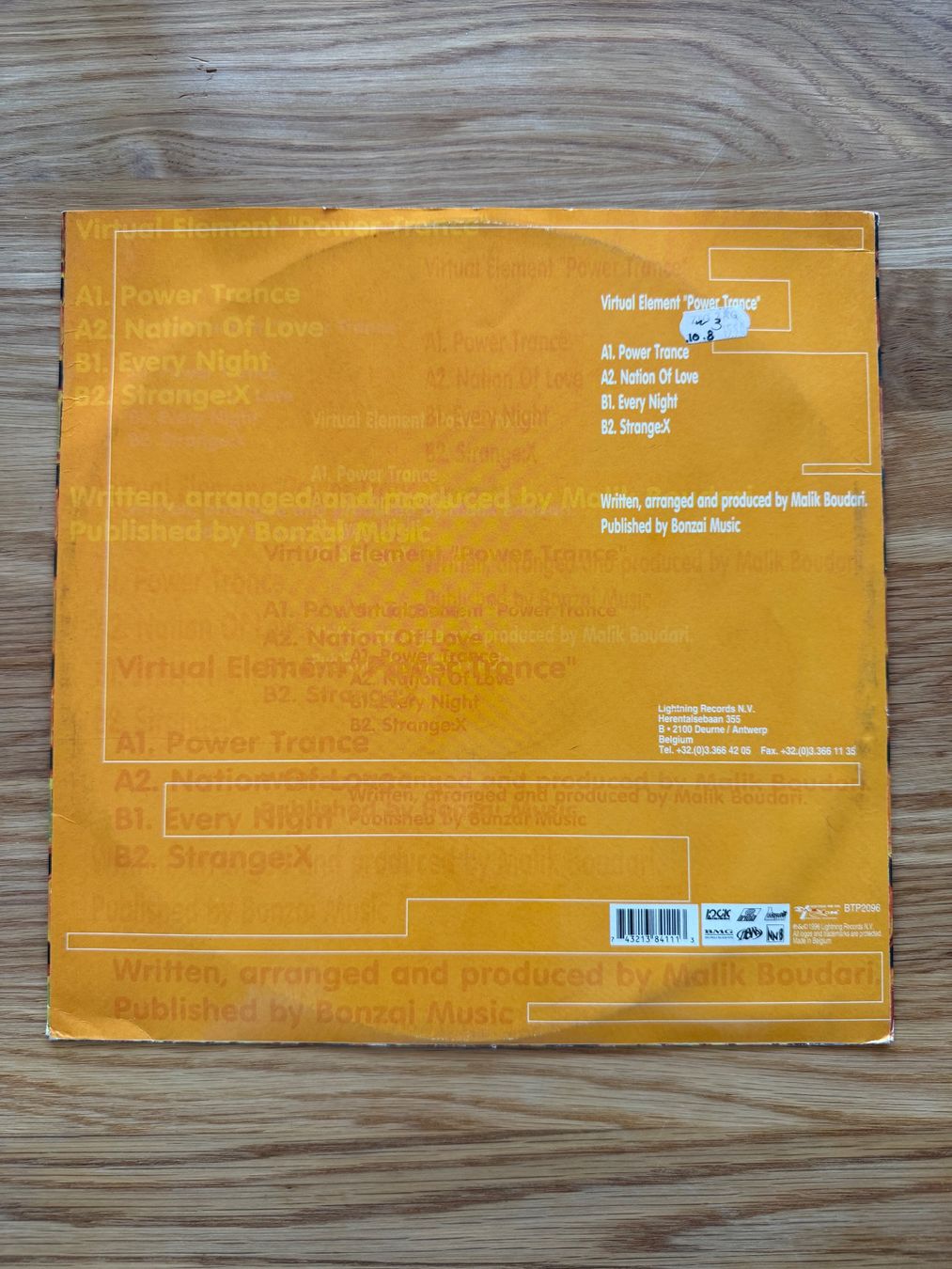 Dischi in vinile: Virtual Element – Power Trance (Bonzai) – Usato da Grafstal venduto da cacau25 1