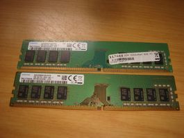 2 Stück 8gb ddr4 2666. Details siehe Bildern.