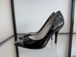 Diesel Lackleder Pumps, Schwarz, Grösse 40