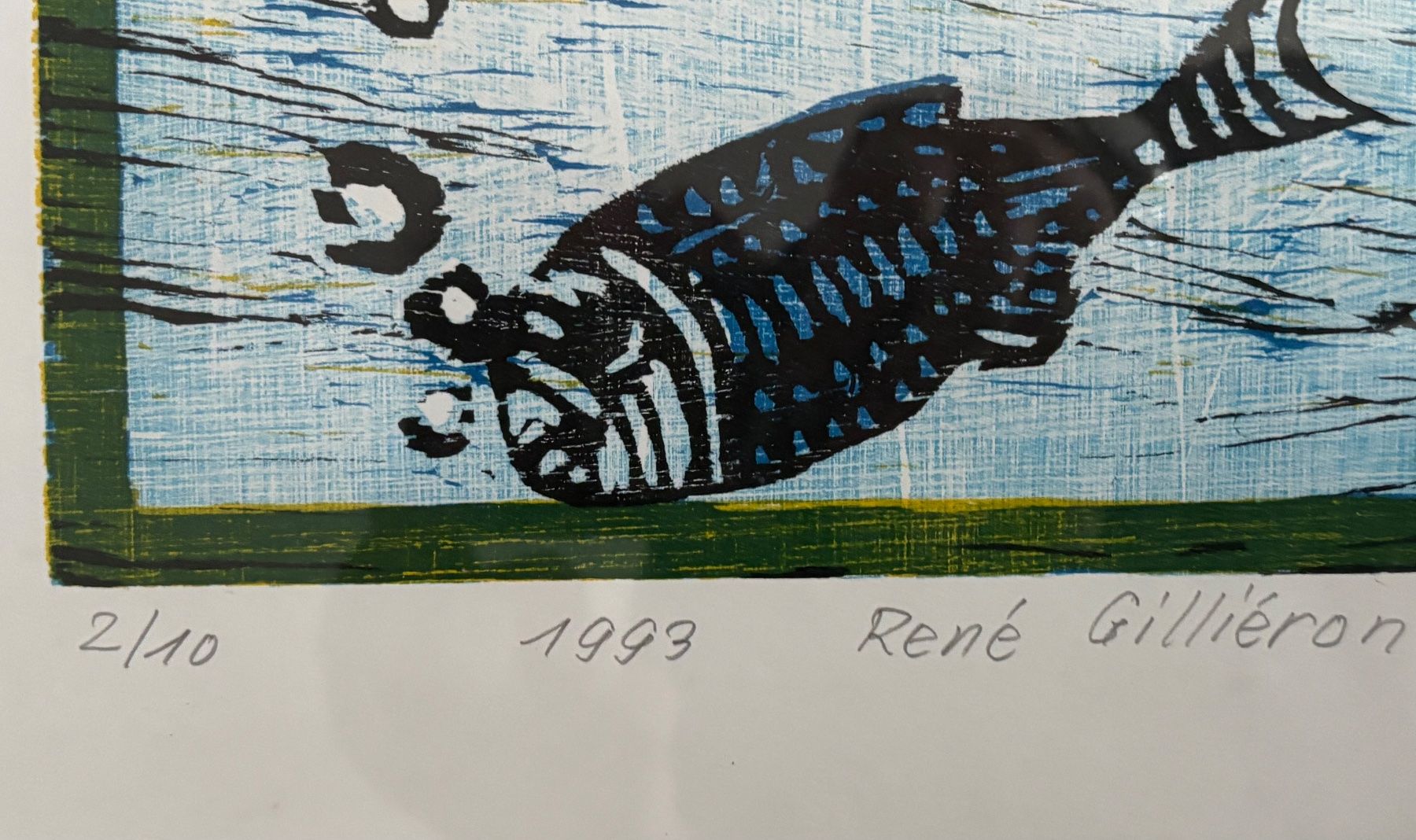 Xilografie: René Gillieron, rarer Farbholzschnitt (num. 2/10!)Handsign. – Usato da Rütihof venduto da Yaro22 3