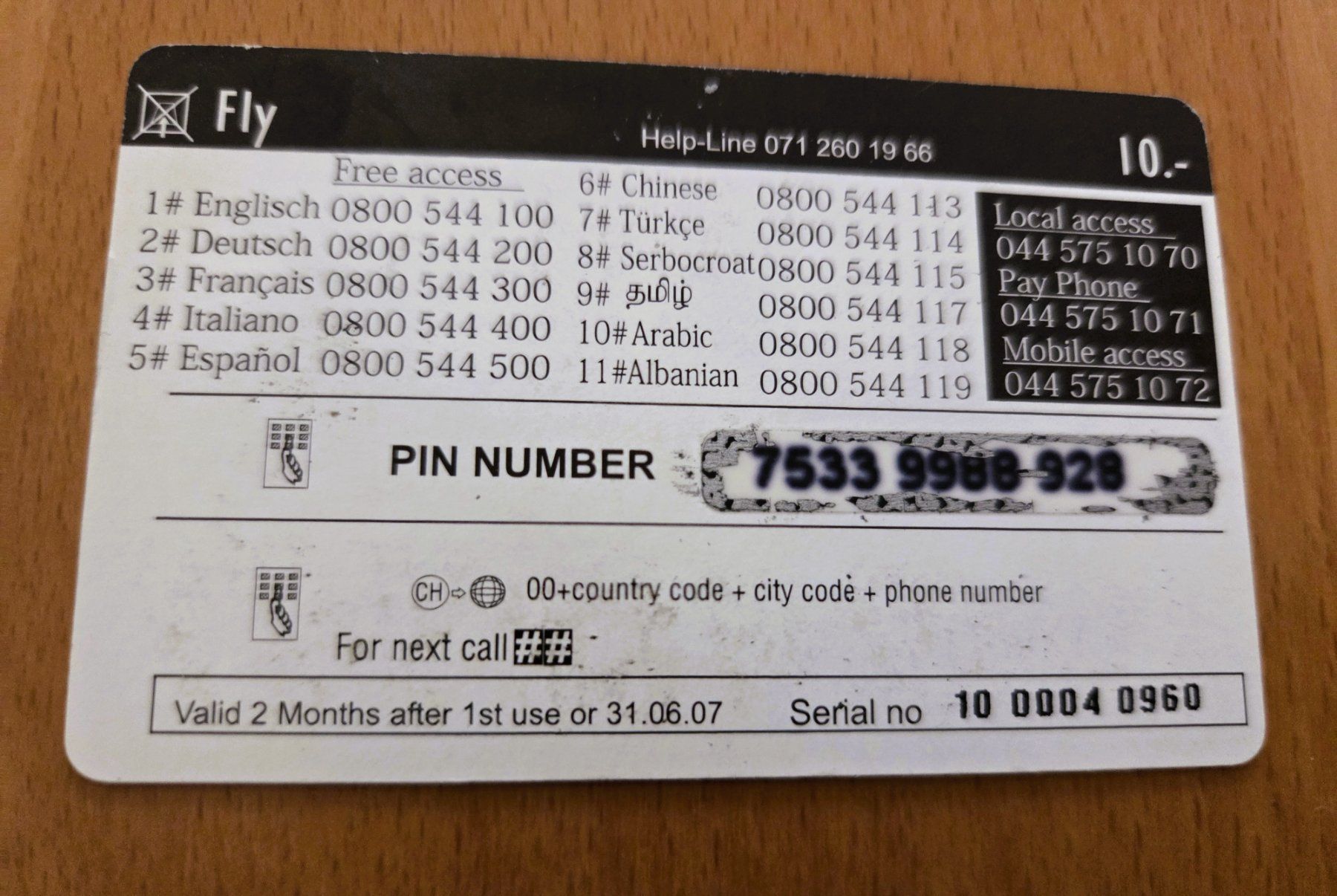 Schede telefoniche: PREPAID - SCHWEIZ – Usato da Brüttisellen venduto da Nighttrain 1