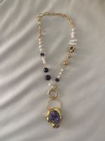 Einzelstück - stilvolle und edle Modeschmuck Kette, 54cm