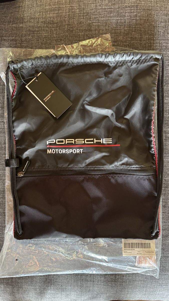 Porsche Borse: Neu: Porsche Motorsport Pullbag Tasche – Nuovo e nell'imballaggio originale da Abtwil AG venduto da mic_l9gf