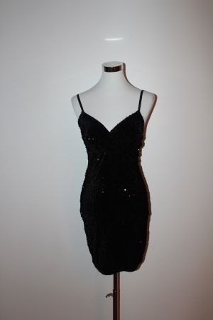 Plüsch Pajetten Kleid Neu. Gr.XS