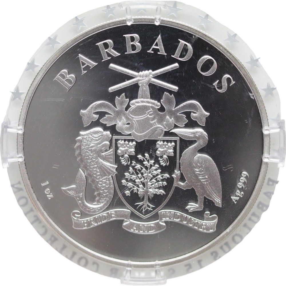 Tutti le monete: BARBADOS 1 Dollar 2024 Silver 1oz. Proof 'Flamingo' – Nuovo (secondo la descrizione) da Liestal venduto da Goldbatzen 1