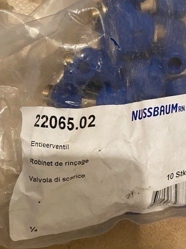 Armaturen: Nussbaum Optipress-Aquaplus-Schrägsitzventil mit Entleerung – Neu und originalverpackt aus Zeiningen von rot_2xls