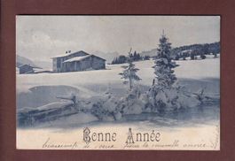 PAYSAGE D'HIVER - Bonne Année - 1904