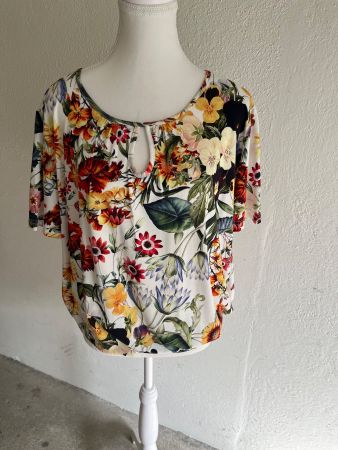 Blumen-Shirt, Gr. XL Top Zustand, mit Sommerblumen