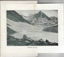 Buchfragment antiker Reiseführer Graubünden
