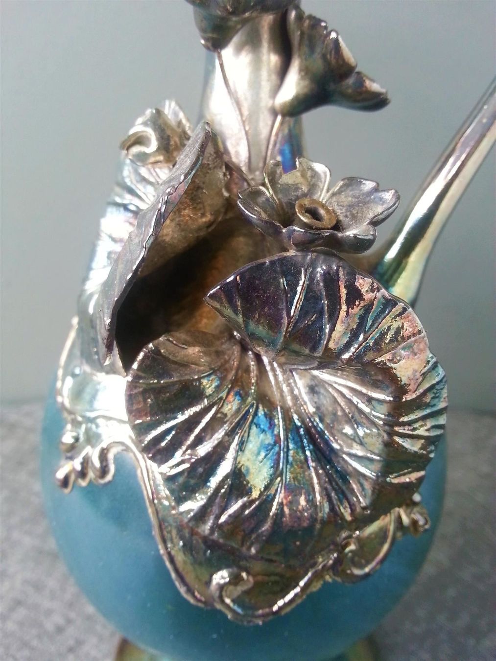 Karaffen: GlasKaraffe mit Silbermontur, 19 cm hoch, um 1985 – Gebraucht aus Oberriet SG von ganesh435 5