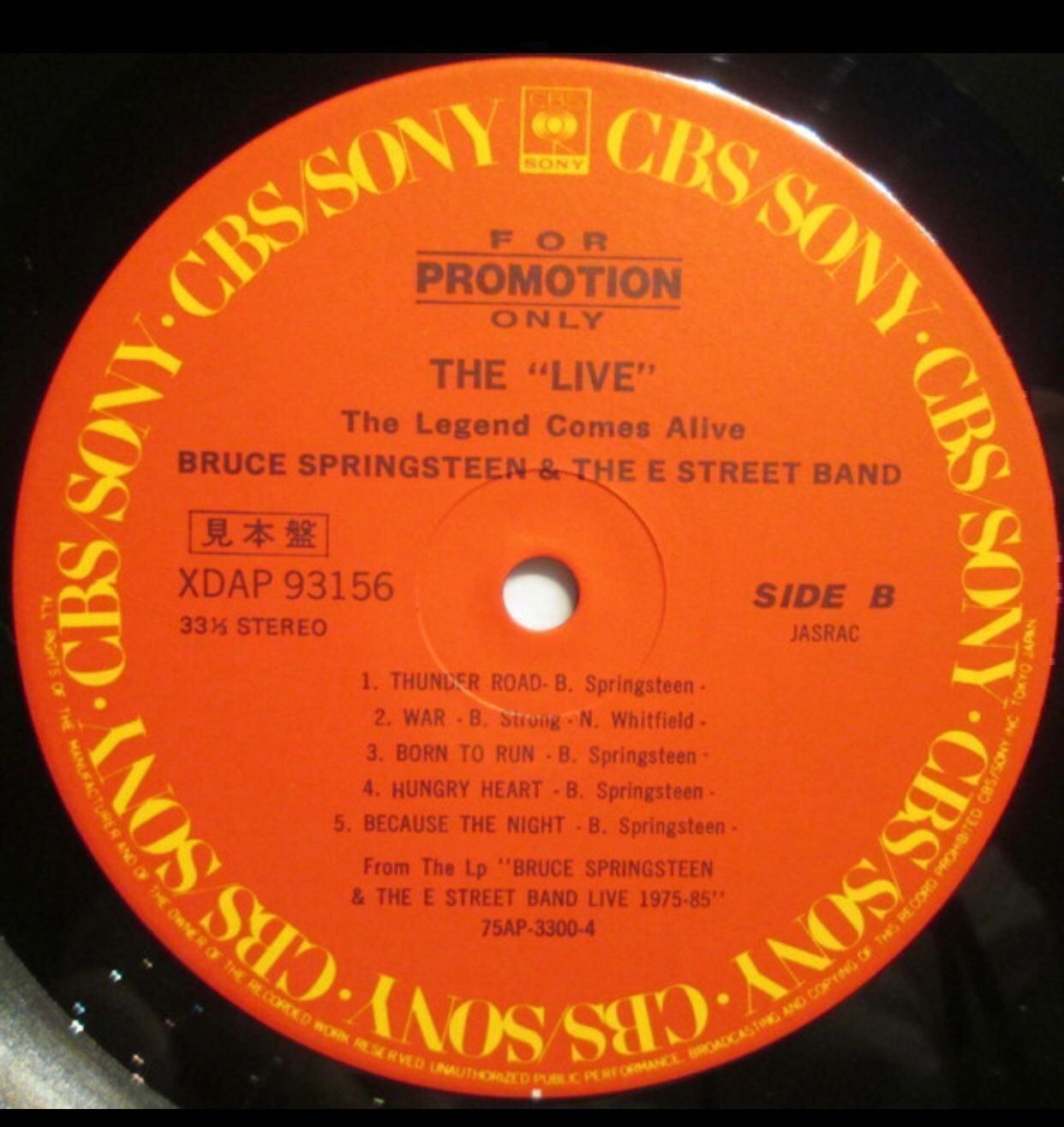 Dischi in vinile: Bruce Springsteen The  Live  Promo Only – Usato da Le Lignon venduto da Aladdin67 3