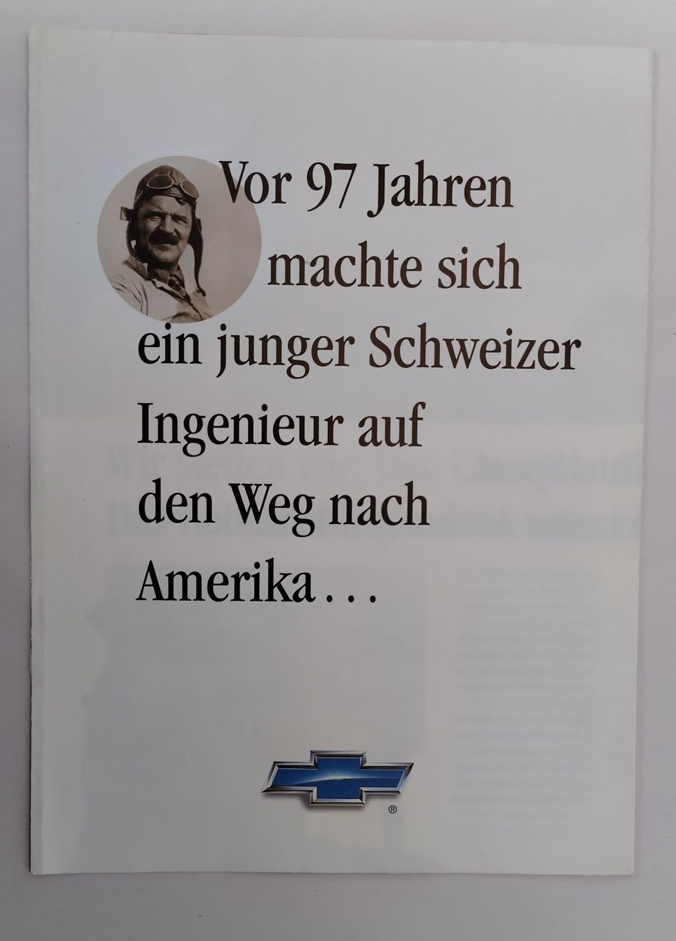 Chevrolet Documenti: Chevrolet Werbe-Folder 1997 ab Fr. 2.- – Usato da Bellach venduto da JingleJerry 1