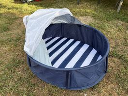 Strandmuschel Spielpark Reisebett Babymoov