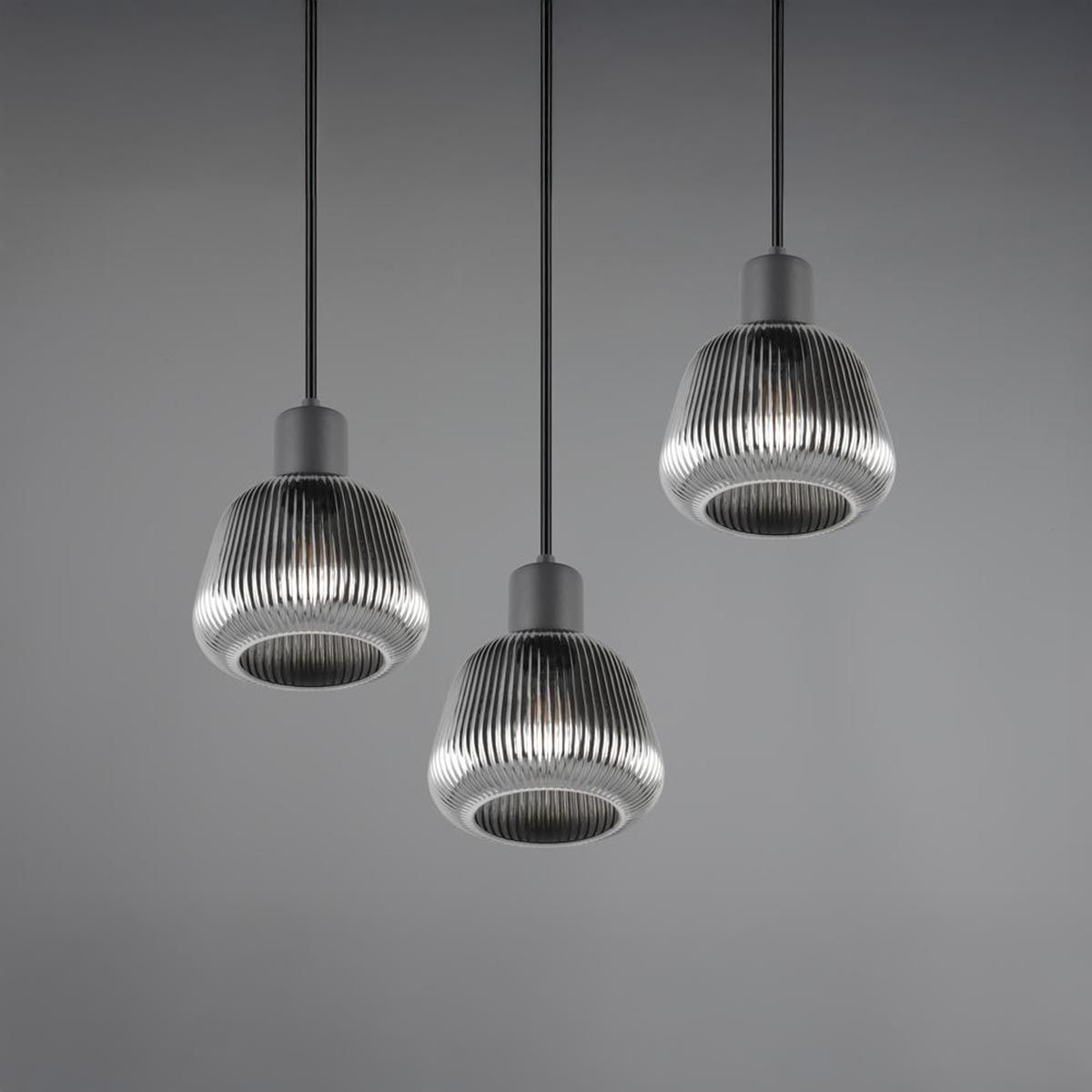 Kronleuchter & Deckenlampen: Pendelleuchte, 3 Strahler, Glas, 37 cm Ø – Neu (gemäss Beschreibung) aus Kreuzlingen von Smart-Light 6