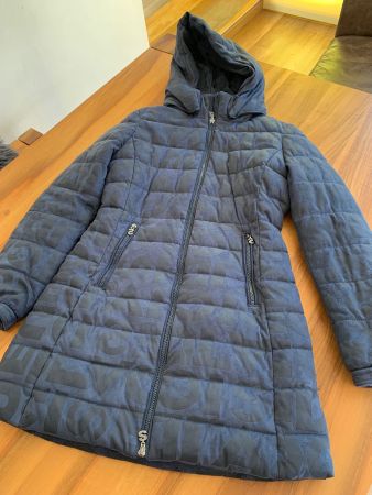 DESIGUAL wunderschöner warmer Wintermantel dunkelblau Gr. 36