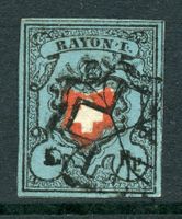 Zst 15 II Rayon I Type 10 dunkelblau ohne KZE signiert