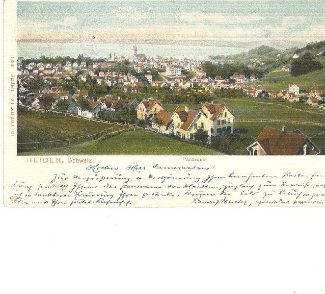 Cartoline postali: Heiden - Litho + 1902 – Usato da Emmenbrücke venduto da teestube