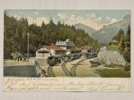 Historische Brünigbahn Postkarte, datiert 1904 - Rarität!