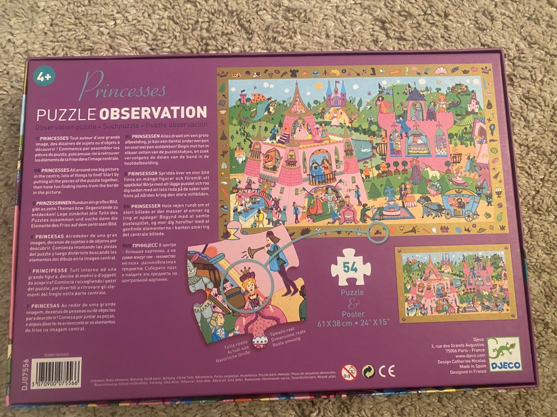Djeco Puzzles: DJECO Princess Puzzle Observation, 54-teilig – Neu (gemäss Beschreibung) aus Vezia von luce2011 2