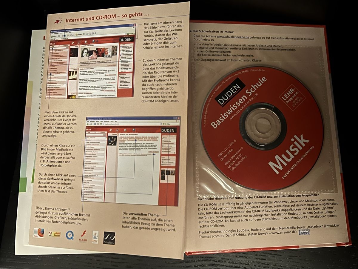 Libri: Musik Duden Basiswissen Schule - mit CD-Rom – Usato da Zürich venduto da rigani 3