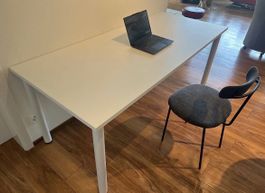 Ess- oder Bürotisch 80x180cm weiss