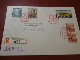 26.II.43., 100 J. SCHWEIZ. POSTMARKEN ZÜRICH NACH BURGDORF