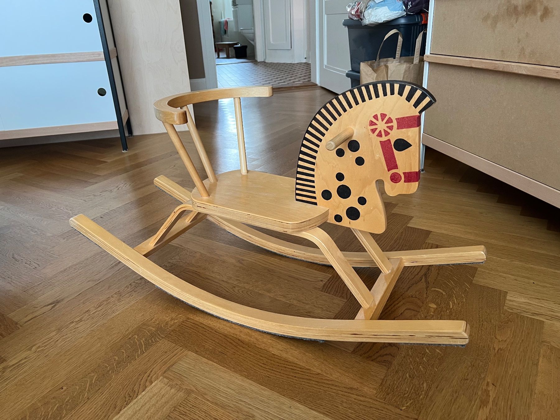 Brio Giocattoli: BRIO Schaukelpferd aus Holz. – Usato da Bern venduto da Torshov 3