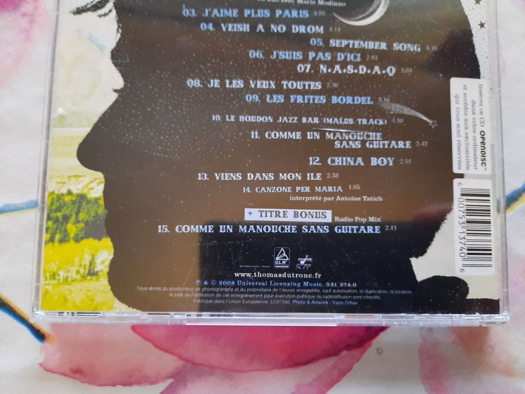 CD: CD - Thomas Dutronc - Comme un manouche – Usato da Pully venduto da bro_n52j 3