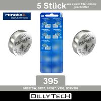 Renata 395 SR927SW Knopfzellenbatterie - 5 Stk.