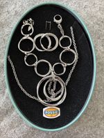 FOSSIL Schmuck-Set Silberfarben – Kette, Armband & Ohrringe 