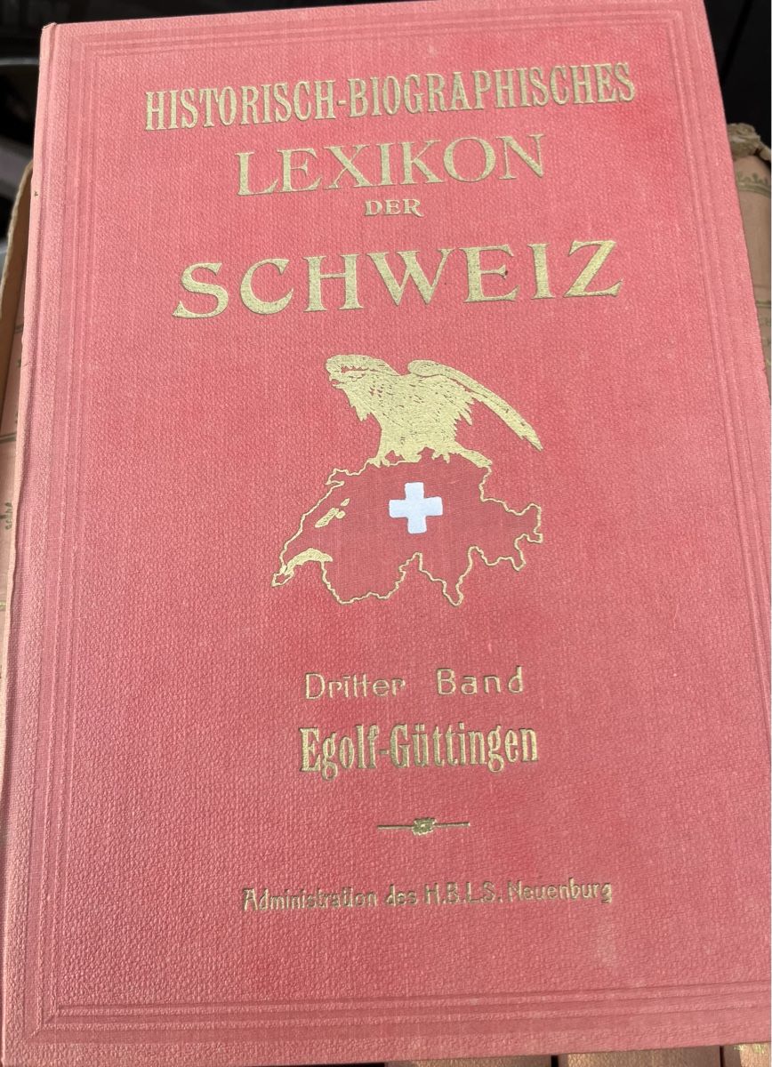 Libri: Historisch-biographisches Lexikon der Schweiz. – Usato da La Tour-de-Peilz venduto da Pansy02 4