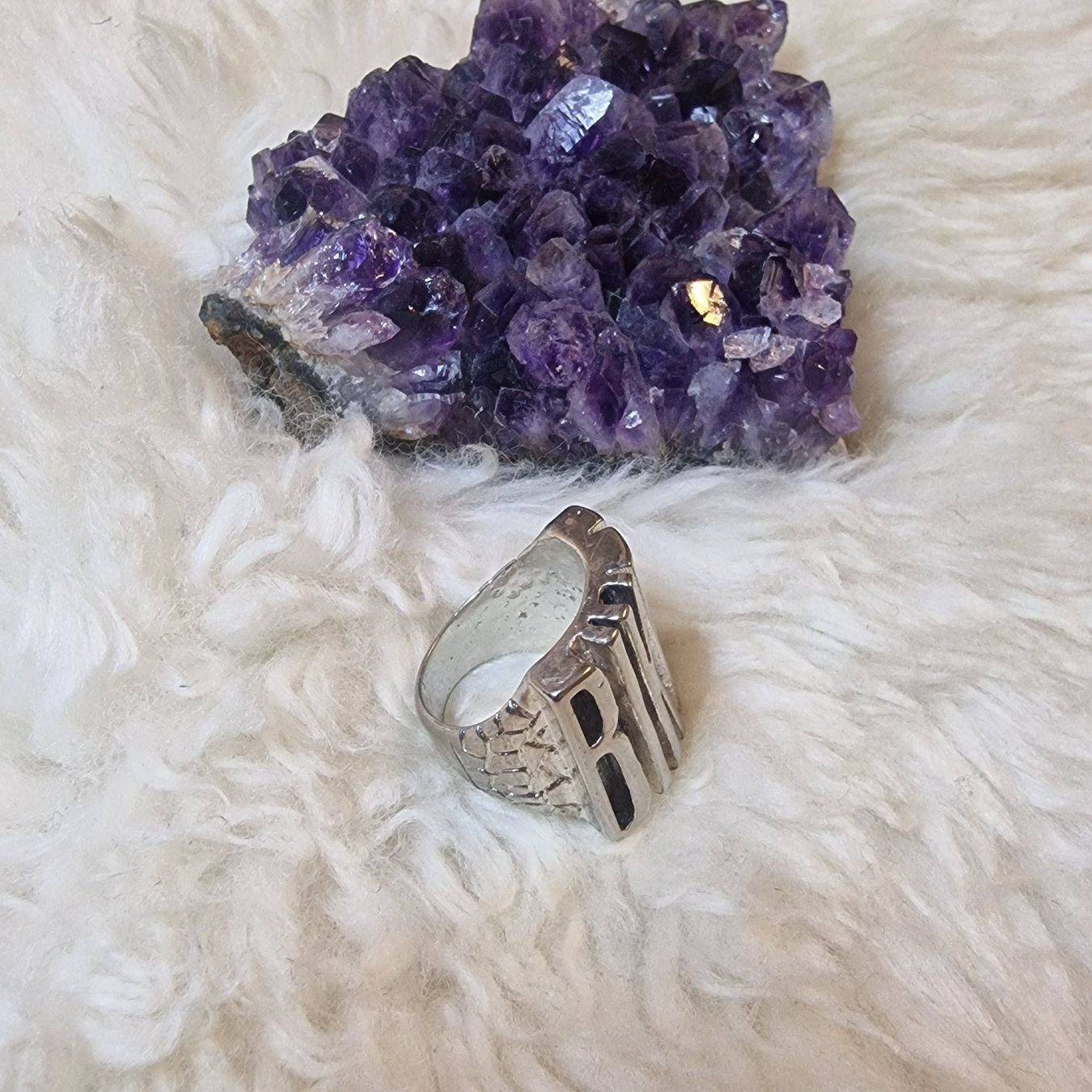 Anelli: Silberring "BIKER" Gr.  (62) massiv, Statement Ring, ... – Usato da Birr venduto da sen_8djr 5