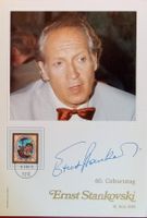 Ernst Stankovski 1928-2022 Autogramm Sammelkarte 18x26cm