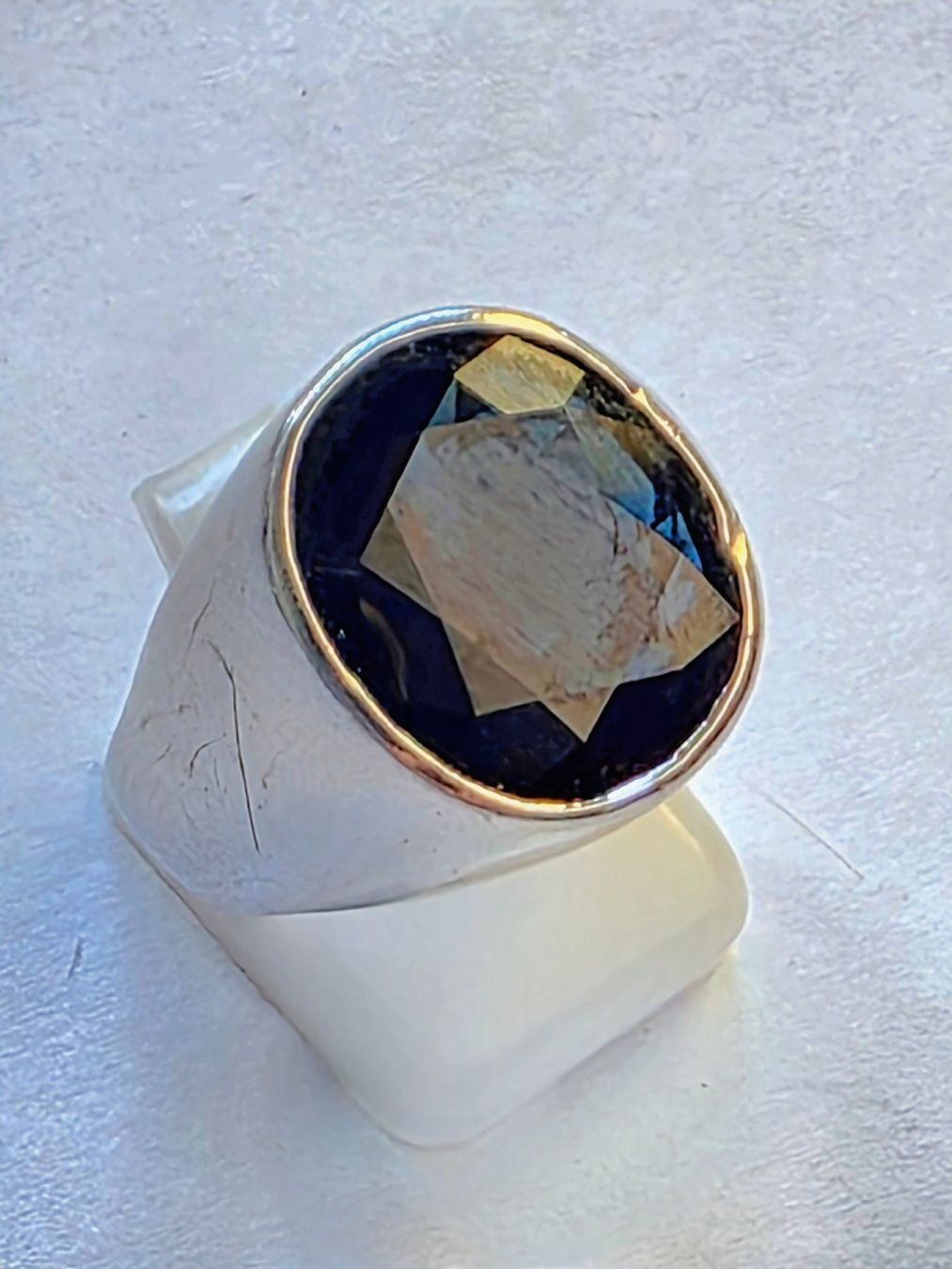 Anelli: Weissgold Safir Ring – Usato da Zürich venduto da ben_mn5h 8